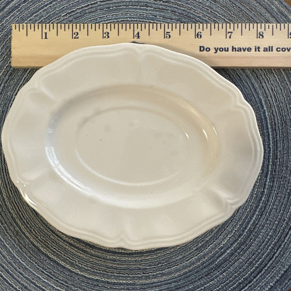 Federalist Ironstone Gravy Boat Plate
